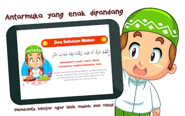 Muslim Kids Prayer + Sound android App screenshot 2